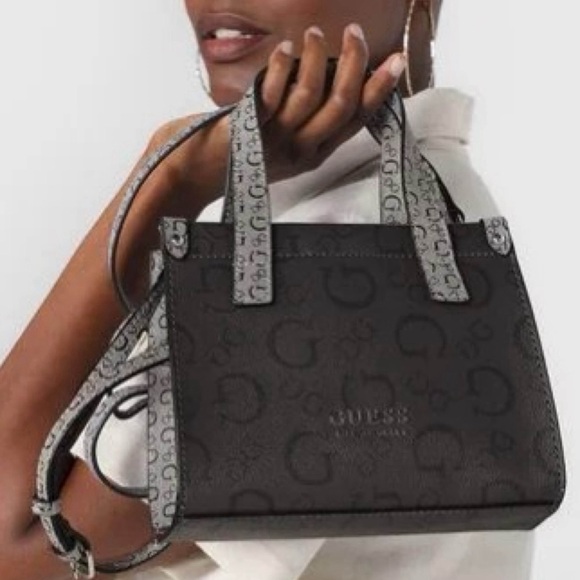 GUESS • Oak Park Mini Crossbody Tote Logo Traveler Bag - Picture 8 of 11